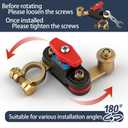 Car Battery Disconnect Switches 12V/24V, Adjustable Battery Shut Off Switch, Quick Disconnect Battery Cut Off Universal Switch for Automotive, Rv and Boat(1 Pack)