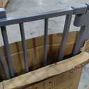 Cumbor 30-40.6 in Baby Gate for Stairs and Doorways, Dog Gate Cool Gray