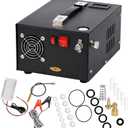 PCP Air Compressor, 4500Psi/30MPa, 12V DC/120V AC Airgun Compressor with Manual Shut-off, Built-in Filter Suitable for Airguns, Paintball Guns, High-Pressure Cylinders, Diving Tanks