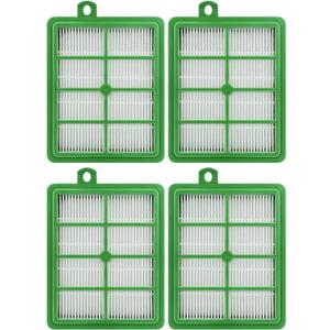 HASMX Hepa Filter Replacement for Electrolux Vacuum Cleaner EL4021A EL4040A EL4042A EL4050B EL4100A EL4101A EL4103A, Replaces Part Numbers EL012, EL012A, S-filter HEPA Vacuum Filter, Green (4-Pack)