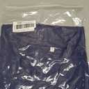 Anrabess Women Casual Navy Blue Shirt Size L