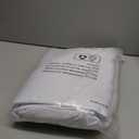 BGment White Blackout Curtains for Bedroom 63 Inch Long - Thermal Insulated Black Out Curtains Room Darkening Soundproof Rod Pocket Window Curtains for Living Room, Each Drape Panel 52 Inch Wide