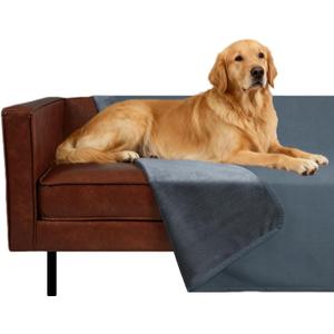 Ameritex Pet Bed Blanket Reversible 100% Waterproof Velvet Super Soft for Sofa and Bed, Size: 52x82 Inches
