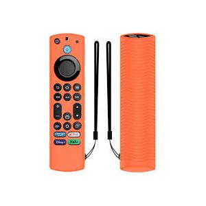 Silicone Remote Cover, Remote Control Silicone Cover for Fire TV Stick Anti Slip Silicone Protective Case with Lanyard 3rd Gen(Orange) Silicone Remote Cover, Remote Control Silicone Cover for Fire TV Stick Anti Slip Silicone Protective Case with Lanyard 3rd Gen(Orange)