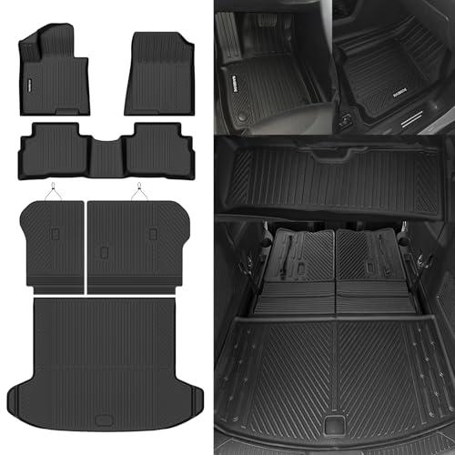 Naibeve Floor Mats for 2023-2026 Kia Sportage Hybrid (Not for Gas) - All Weather Custom Fit for Kia Sportage Hybrid Floor Mats & Trunk Mat & Backrest Mats Protector Interior Accessories
