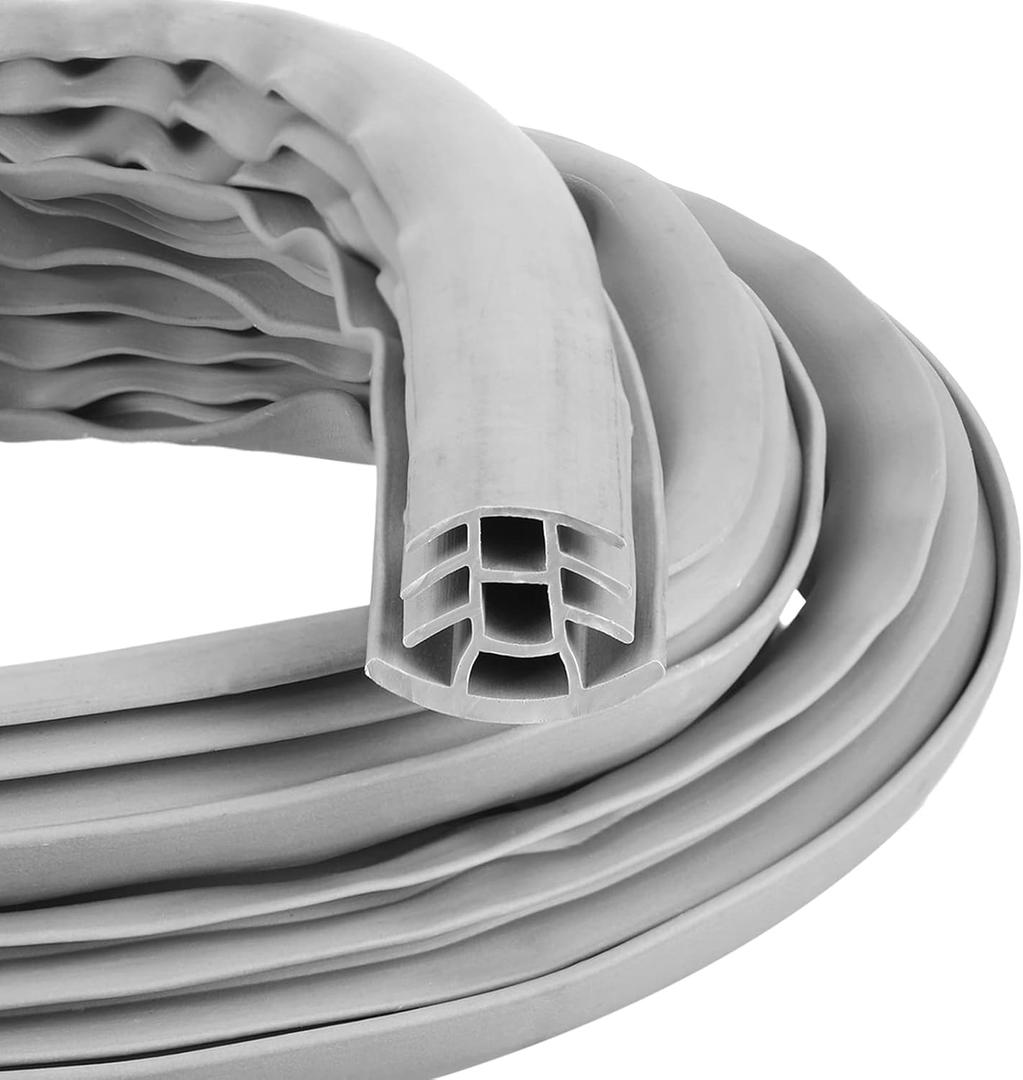 Kingdder Concrete Expansion Joint Filler Driveway Crack Filler Flexible EPDM Rubber Strip for Concrete Crack Repair Replacement Weather Aging Resistance Expansion Joint(1'' Wide, 50 ft Long)