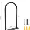 Medicine Ball Rack - Wall Mount Stability Ball Storage Rack(1 Black)