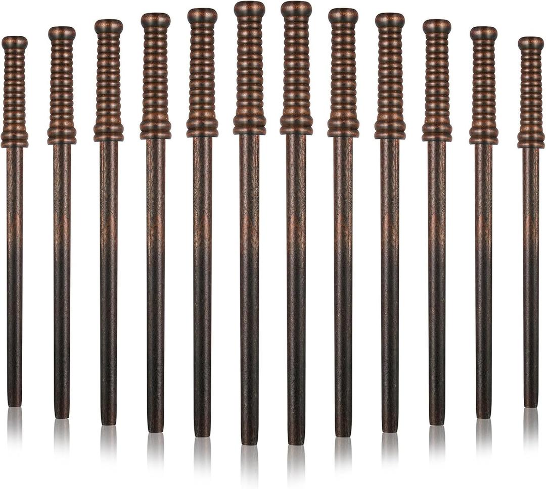 Chinco 24 Pieces Wand Pencils Wizard Party Supplies and Flash Bolt Wizard Theme School Birthday Goodie Bag Fillers Favor for Teen Kids Teen Boys Girls Wizard School Decor School Rewards