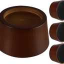 OneDream Wood Bed Furniture Risers Blocks - 2 inch Set of 4 Bed Risers, Heavy Duty Solid Wood Round Risers, Sofa Riser with Non-Slip Pad, Create Storage Space and Easy Cleaning for The Sweeper