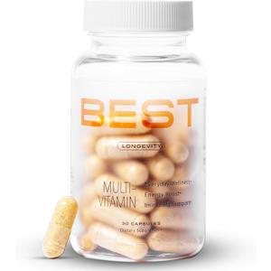 Best Multivitamin for Women with Vitamin D, E  Complete Daily Womens Multivitamin with Biotin, B12, Calcium - Menopause Support Over 40, Complete Natural Energy, Non-GMO - 30 Day Supply