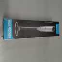 SIMPLETaste Milk Frother Handheld Battery Operated Electric Foam Maker, Drink Mixer with Stainless Steel Whisk and Stand for Cappuccino, Bulletproof Coffee, Latte (Gray)