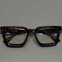 Livho Oversized Eyewear Frame for Woman and Men - Rectangle Fashion Glasses for Computer, Chic Preppy Frame (*Coco Tortoise)