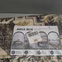 CHAMPLANT Area Rug 9x12 Washable Brown Vintage Traditional Mat Distressed Indoor Foldable Thin Retro Accent Floral Non Slip Carpet for Living Room Dining Room Office