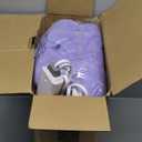 Electric Heated Blanket King Size 90"x100" - Dual-Sided with Microplush & Sherpa Fabric, 4 Heat Settings & 10 Hours Auto Off, Dual Controller, Machine Washable - Light Purple