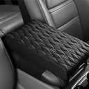 Wogomz Car Center Console Cover, 12.6"8.3"2" Leather Car Armrest Cover, Soft Memory Foam Auto Armrest Cushion Pad, Vehicle Arm Rest Box Protector, Universal Interior Car Accessories (Gray)