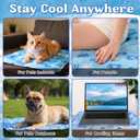 Pet Cooling Mat, Dog Cooling Mat for Medium Dog and Adult Cat, Easy Washable and Portable, Summer Crate Pad Mat Keeps Your Pet Cool, Size: M(19.7X23.6in)