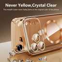 Magnetic for iPhone 17 Pro Max Case with Privacy Screen Protector & Full Camera Cover,[Non-Yellowing] Shockproof Clear Phone Case Compatible with MagSafe Women Girls for iPhone 17 ProMax,Hot Pink