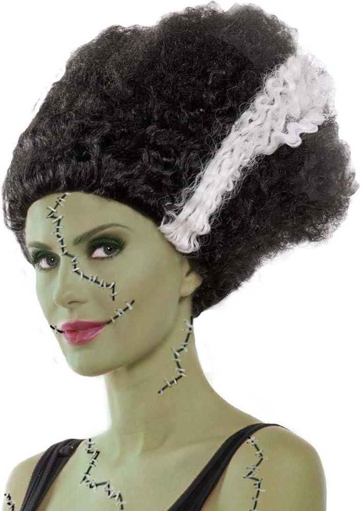 Party King Women's Monster Bride Costume Wig (Black/White)