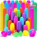 YEAHBEER 500 Easter Eggs, 2.36 Assorted Bright Colors Plastic Eggs Fillable for Party Hunt Favor Easter Basket Stuffers Fillers