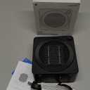 Gaiatop Mini Space Heater, Lightweight PTC Ceramic Fast Heating 500W Energy Efficient for Indoor Use, Overheating & 45 Tip-Over Protection, Portable Desk Electric Heaters for Office Home Black