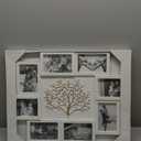 HELLO LAURA - Picture Frame Collage Large Wall Hanging Photo Frames Elegant Tree Collage Frame Gifts for Family Friends 4x6 inch Home Wall Decor Gallery Display (White - Gold Tree)
