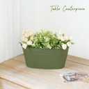 Dahey 10.5 Inch Metal Iron Hanging Flower Pots for Railing Fence Hanging Bucket Pots Countryside Style Outdoor Planter Window Flower Plant Holder with Detachable Hooks Home Decor,Green,3 Pcs