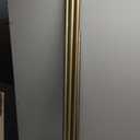 Antique Bronze Curtain Rods with Cap Finials, Single 72-144" Decorative Drapery Rods, Adjustable 1-Inch Window Treatment