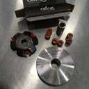 Glixal ATKS-041 High Performance Racing Variator Kit with 6.5 gram Roller Weights for Chinese Scooter Moped ATV 4-Stroke GY6 50cc 80cc 100cc 139QMB 139QMA Engine Front Clutch