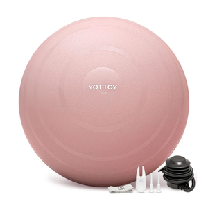 YOTTOY Anti-Burst Exercise Ball for Working Out, Yoga & Pregnancy, Extra Thick Workout Ball for Physical Therapy & Fitness
