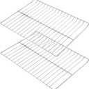 WB48T10095 Oven Racks Replacement Parts for GE Profile Oven Rack 304 Stainless Steel GE Hotpoint Gas Range Stove Rack 23.75 x 17.4 Spectra XL44 Electric Roaster Double Wire Rack Shelf 2 Pcs