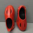 Arch Support Clogs for Men Women, Closed Toe EVA Foam Clogs Non-Slip (Red, M)