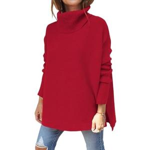 EFAN Women's Turtleneck Oversized Sweaters Fall Outfits Clothes Long Pullover Winter Tunic Tops 2025 XL
