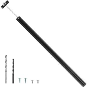 RV Screen Door Closer,Aluminum Automatic RV Screen Door Latch Handle Replacement Kit,Adjustable Camper Screen-Door Crossbar Accessories for Trailer Entry Support,Easy to Install