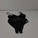 Avidlove Sexy Lingerie for Women Lace Bodysuit One Piece Teddy Lingerie Mesh V Neck Sleepwear (X-Large, Black)