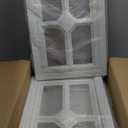 4PCS Garage Door Windows, 20.7"x13.8" Garage Door Windows Inserts with Plexy Glass for Exterior Garage Doors, Cross Design