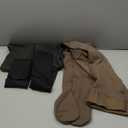 Delcast 2 Pairs Fleece Lined Tights WomenFake Translucent Thermal Sheer Thick Pantyhose Leggings for Winter (XX-Large, Black+brown)