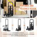 330 LBS Stair Climbing Dolly for Stairs, 10-Wheel Climber Hand Truck Dolly