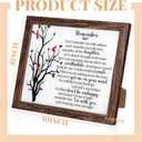 Gerrii Sympathy Memorial Gifts Red Cardinal Bereavement LED Memorial Gifts for Loss of Loved One Wooden Shadow Box 10'' x 8'' in Poem and Light for Mom Dad Father Funeral Bereavement(Retro Style)