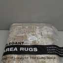 6x9 Area Rug Living Room Rugs - Washable Neutral Modern Abstract Soft Thin Large Rug Indoor Floor No Slip Rug Carpet for Bedroom Under Dining Table Home Office Decor - Brown Grey