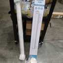 Retractable Baby Gate 34" Tall Expands  Wide Indoor Outdoor White