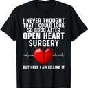 Open Heart Surgery Art For Men Women Heart Patient Operation T-Shirt