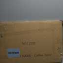 SUPER DEAL 2-Tier Coffee Table with Storage Shelf for Small Apartment Living Room, Rectangle Wood and Stable Metal TV Stand Side End Table, Rustic Brown (39.4in)