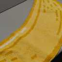 LUMI Cute Bathroom Rugs, Funny Fruit Runner Rug, Soft Plush Fluffy Bath Mat, Absorbent, Non-Slip for Bathroom, Kitchen Sink, Bedroom, Kid's Bedroom, and Living Room, 18.5"x39.5", Banana