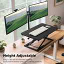 Height Adjustable Standing Desk Converter for Ergonomic Sit Stand Workstations Size 23.62X13.38 inch