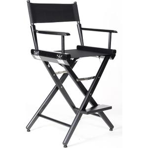 Filmcraft Professional Grade Studio Director's Chair Medium Seat Height (24 inch) with Black Finish and Black Canvas Filmcraft Professional Grade Studio Director's Chair Medium Seat Height (24 inch) with Black Finish and Black Canvas