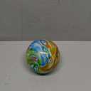 QFkris 4" Blown Glass Christmas Ornaments Ball for Christmas Tree, Hand Blown Glass Ornaments, Gazing Balls Witch Balls Friendship Ball (Orange)