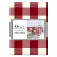 FARMHOUSE CHECK VINYL TABLECLOTH 52X70