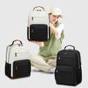 School Backpack for Teen Girls - Cute College Backpacks Student Bookbag Travel Back Pack for Women with USB Charger 17 inch Laptop Bags Anti-theft Casual Daypack (Black)