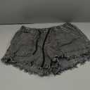 YOCUR Womens Lightweight Shorts Casual Baggy Trendy Hot Pants Elastic Waist Drawstring Comfy Shorts (Small, Black Grey)