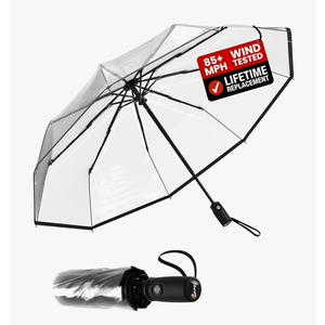 REPEL Windproof Travel Umbrella - Compact & Withstands Winds up to 85MPH , Strongest Premium Auto Folding Umbrella for Rain and Sun - Durable, Light & Portable for Women & Men , Fits Backpack & Cars